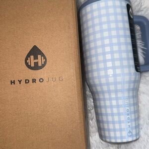 HydroJug 32 oz traveler   Blue Gingham